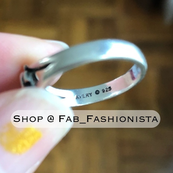James Avery Cross Heart ring sterling silver size 7.25 - Picture 4 of 5